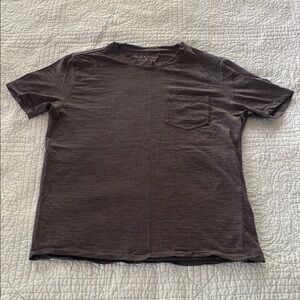 Gray Short Sleeve Tee Classic Crew Neck